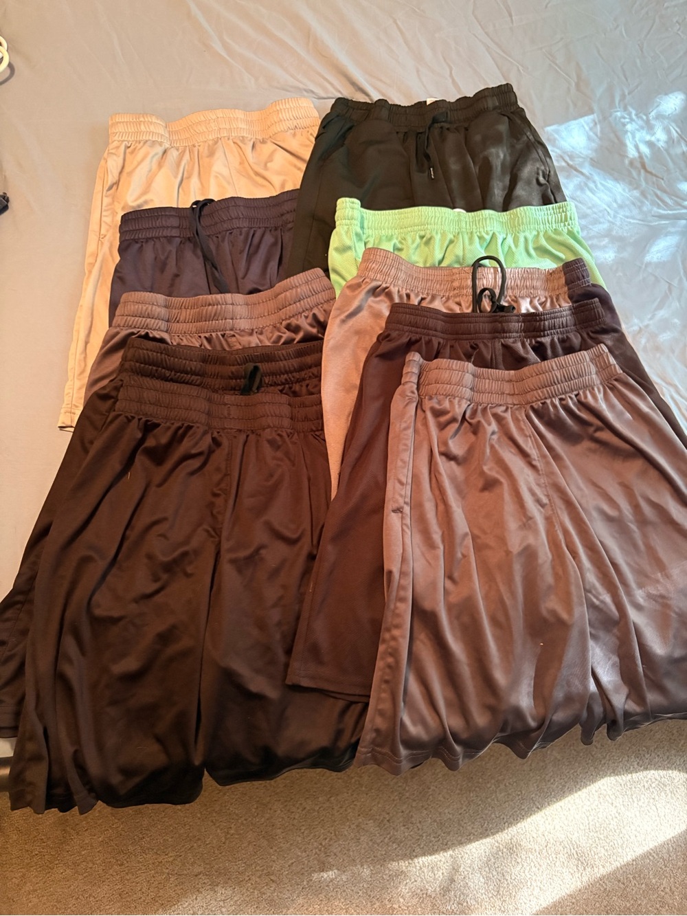 Lot of 10 pair boys athletic shorts